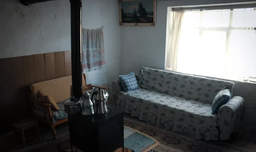 Warm and nostalgic traditional village living room in Trabzon, Turkey.